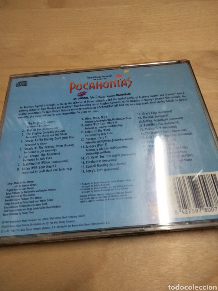 CDs de m&uacute;sica: Pocahontas bso - Foto 2