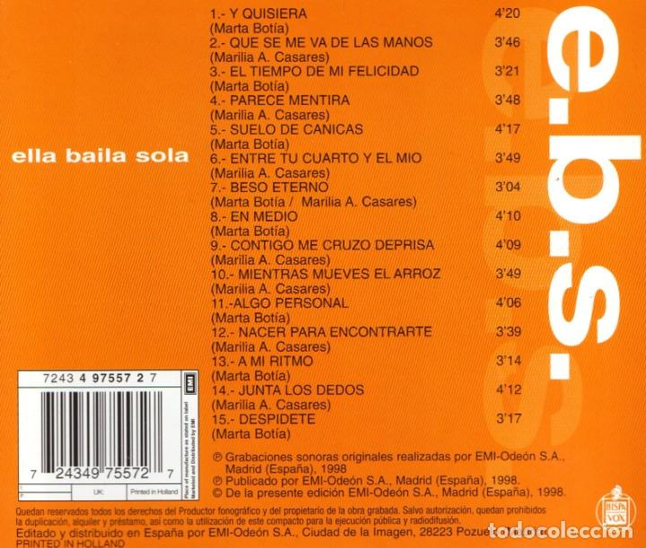 CDs de m&uacute;sica: �R8522 - ELLA BAILA SOLA. EBS. CD. - Foto 2