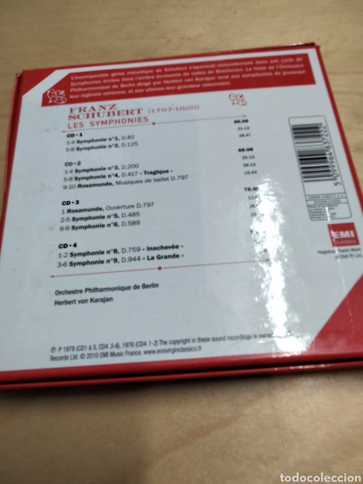 CDs de m&uacute;sica: Schubert les symphonies 4 CD -32 - Foto 2
