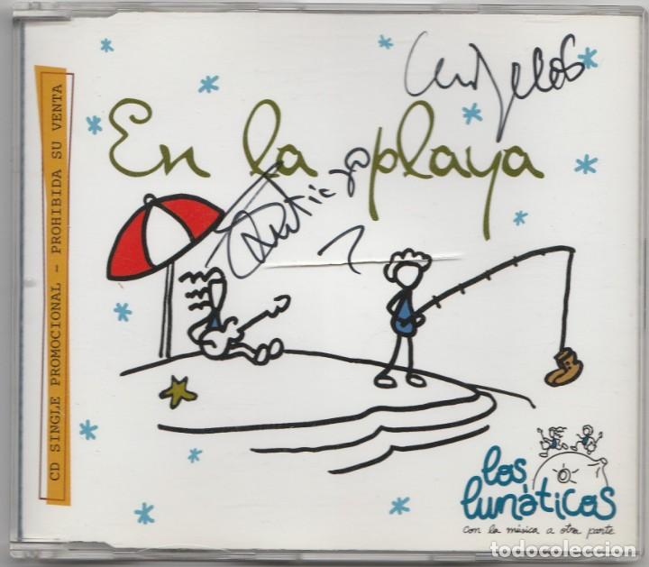 CDs de m&uacute;sica: CD LOS LUNATICOS - EN LA PLAYA - SINGLE - Foto 1