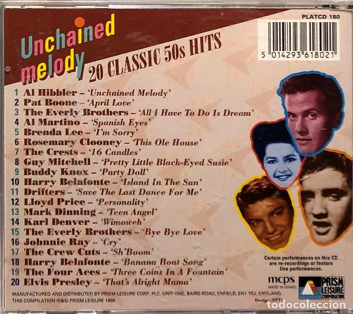 CDs de m&uacute;sica: Unchained Melody (20 Classic 50s Hits) - CD, Compilation - Foto 3