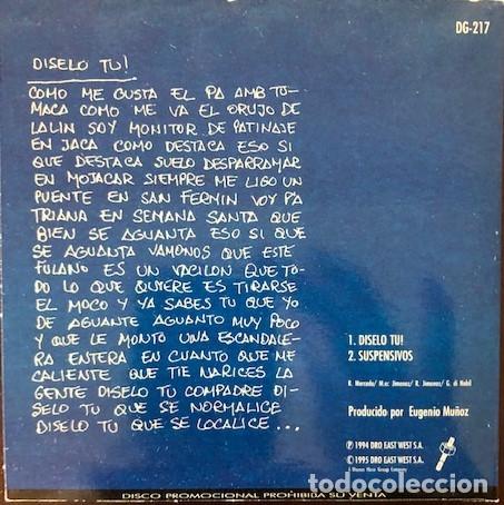 CDs de m&uacute;sica: Rosendo - CDsingle &rdquo;D&iacute;selo t&uacute;&rdquo; - Foto 2