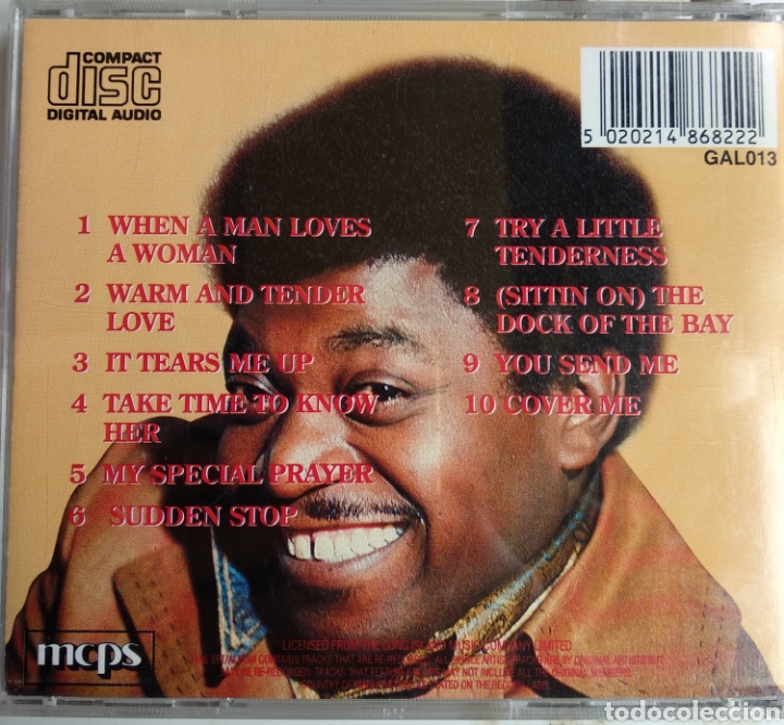 CDs de m&uacute;sica: *PERCY SLEDGE, WHEN A MAN, EEC, MCPS - Foto 2