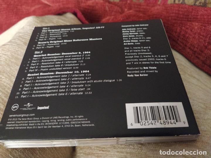 CDs de m&uacute;sica: JOHN COLTRANE, A LOVE SUPREME. CD doble IMPULSE DIGIPACK - Foto 5