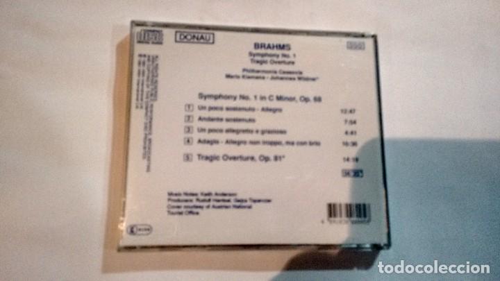 CDs de m&uacute;sica: BRAHMS : SYMPHONY NO. 1 - TRAGIC OVERTURE - CD - - Foto 2