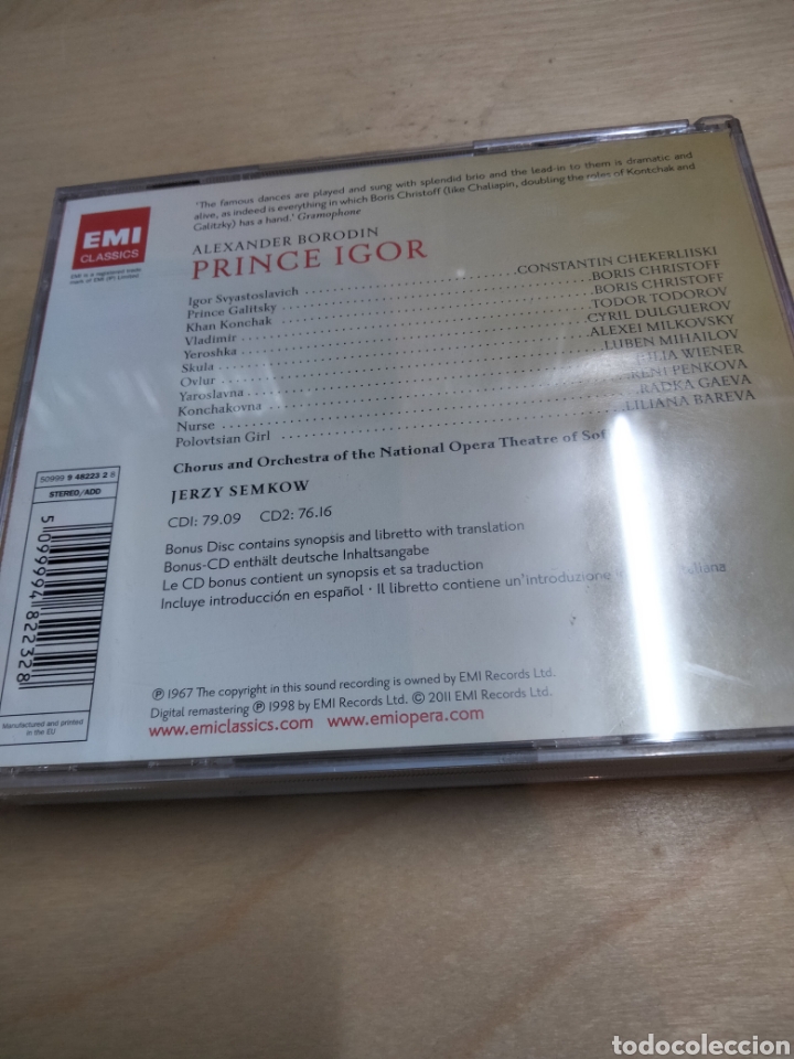 CDs de m&uacute;sica: Borodin Prince Igor -33 - Foto 2