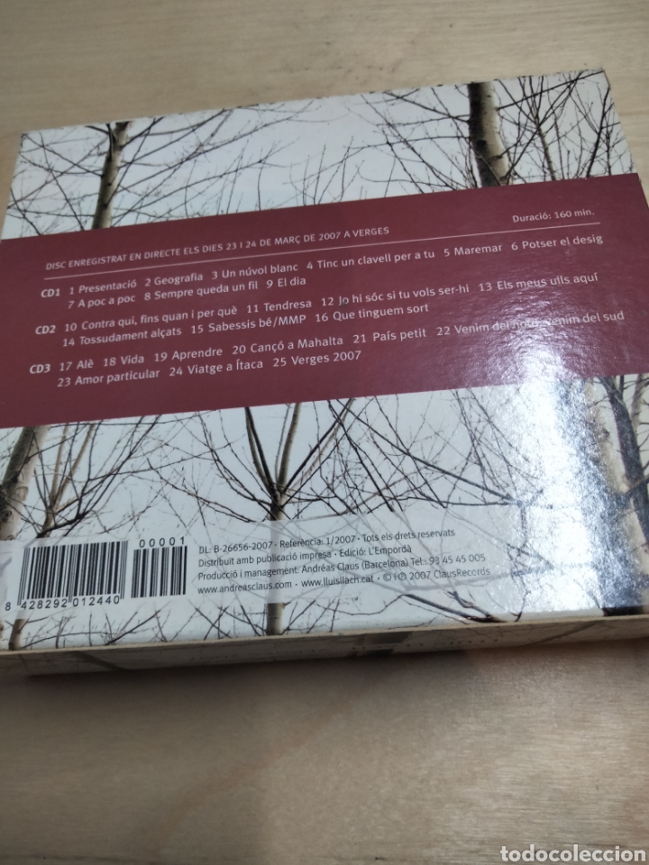 CDs de m&uacute;sica: Lluis llach Verg&eacute;s 2007 -32 - Foto 2