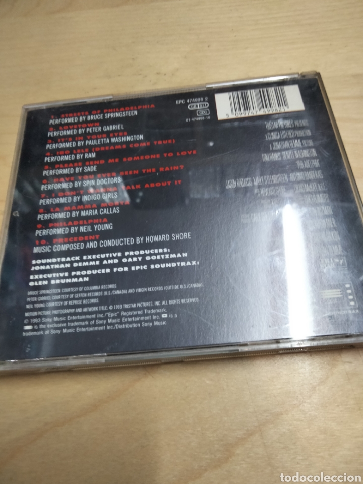 CDs de m&uacute;sica: Philadelphia bso - Foto 2