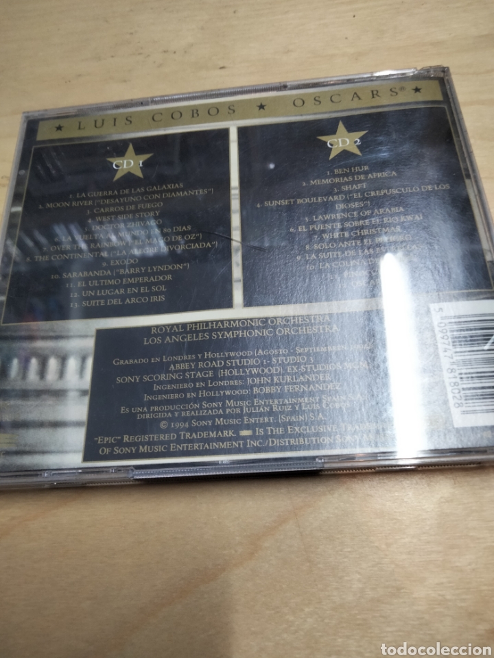 CDs de m&uacute;sica: Luis Cobos &Oacute;scars -3 - Foto 2