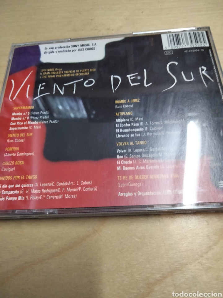 CDs de m&uacute;sica: Luis Cobos viento del sur -3 - Foto 2