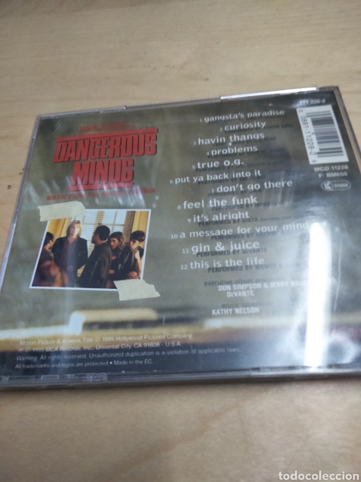 CDs de m&uacute;sica: Dangerous minds bso - Foto 2