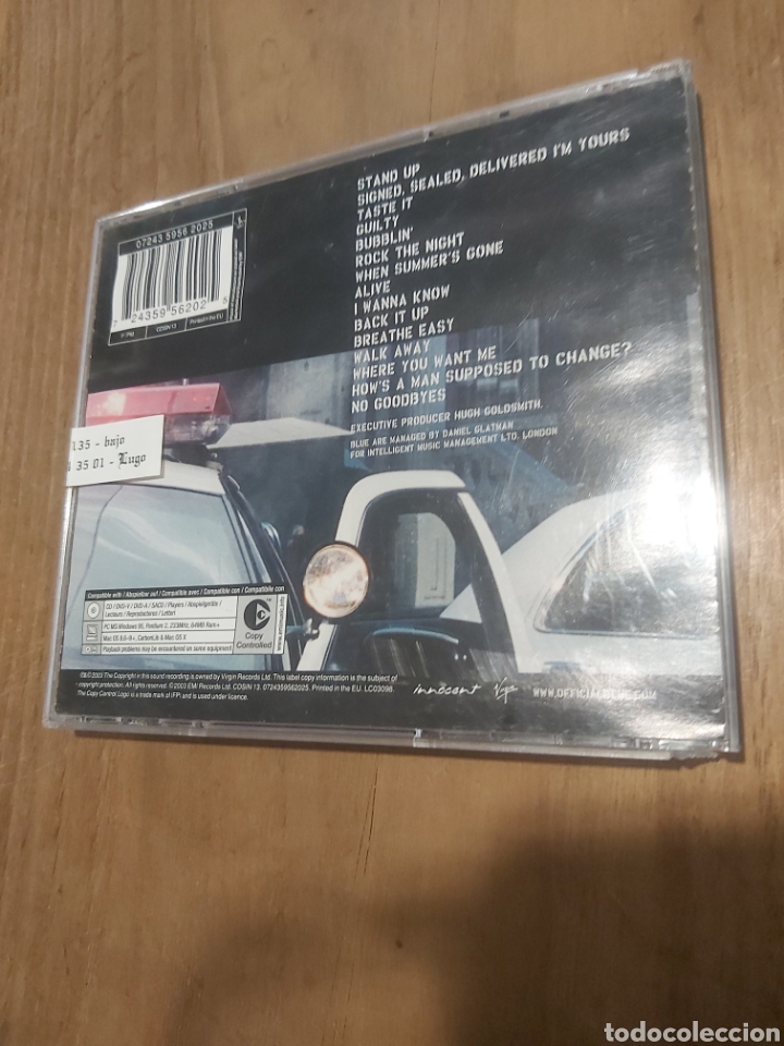 CDs de m&uacute;sica: 2003 cd BLUE GUILTY BLU DISCOS COLISEVM - Foto 2