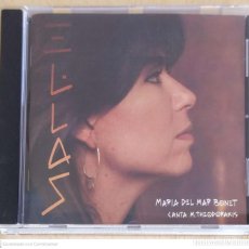 CDs de Música: MARIA DEL MAR BONET (CANTA M. THEODORAKIS) CD 1993 - MANOLO GARCIA. Lote 326493238