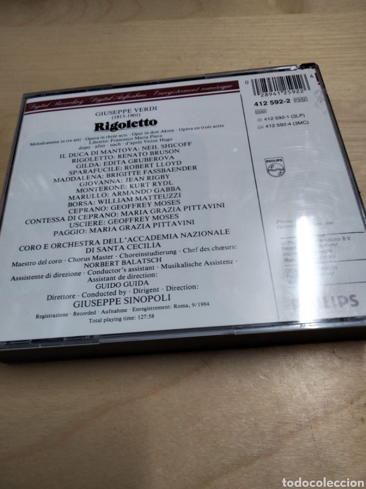 CDs de m&uacute;sica: Verdi rigoletto - Foto 2