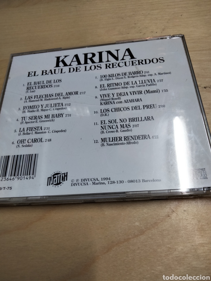 CDs de m&uacute;sica: Karina el ba&uacute;l de los recuerdos -22 - Foto 2