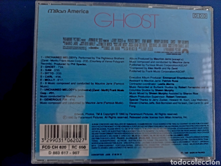 CDs de m&uacute;sica: CD B.S.O GHOST 1990 - Foto 3