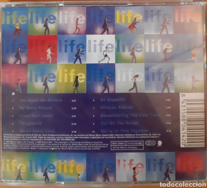 CDs de m&uacute;sica: *Simply Red&nbsp;&ndash;&nbsp;Life. Cd - Foto 2