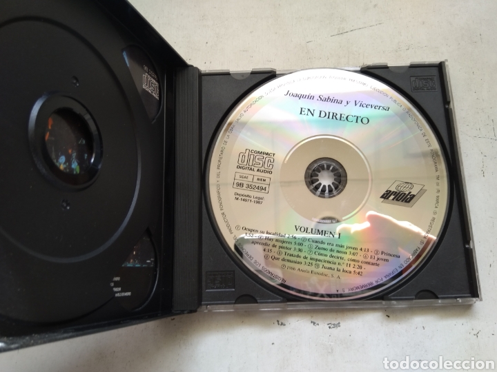 CDs de m&uacute;sica: CD JOAQU&Iacute;N SABINA Y VICEVERSA EN DIRECTO - Foto 5