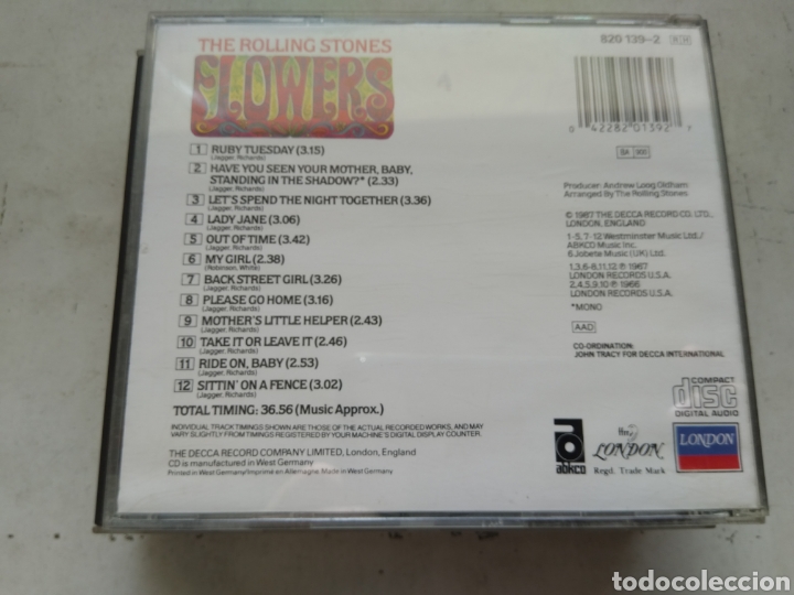 CDs de m&uacute;sica: CD THE ROLLING STONES/FLOWERS - Foto 2
