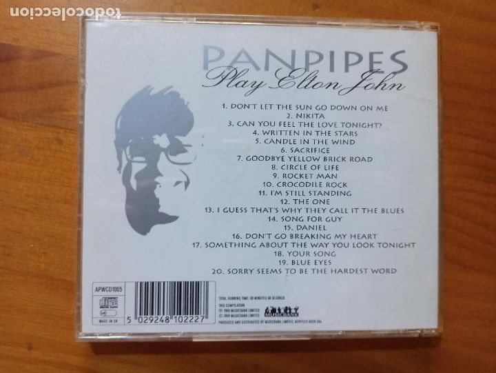 CDs de m&uacute;sica: CD PANPIPES PLAY ELTON JOHN (W6) - Foto 2