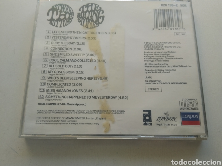 CDs de m&uacute;sica: CD ROLLING STONES/BETWEEN THE BUTTONS - Foto 3
