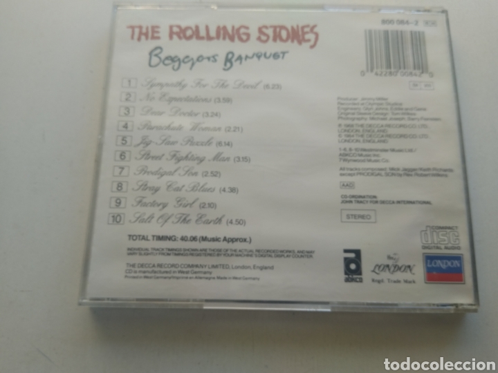 CDs de m&uacute;sica: CD ROLLING STONES/BEGGARTS BANQUET - Foto 3