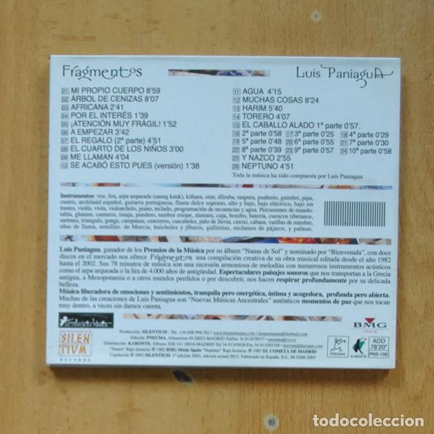 CDs de m&uacute;sica: LUIS PANIAGUA - FRAGMENTOS - CD - Foto 2