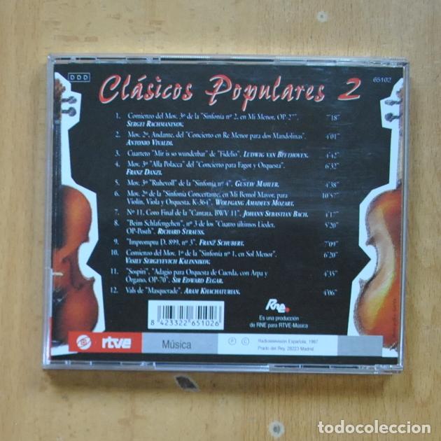 CDs de m&uacute;sica: VARIOS - CLASICOS POPULARES 2 - CD - Foto 2