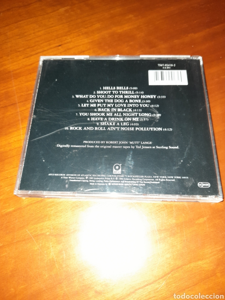 CDs de m&uacute;sica: AC DC Back in Black Cd - Foto 2