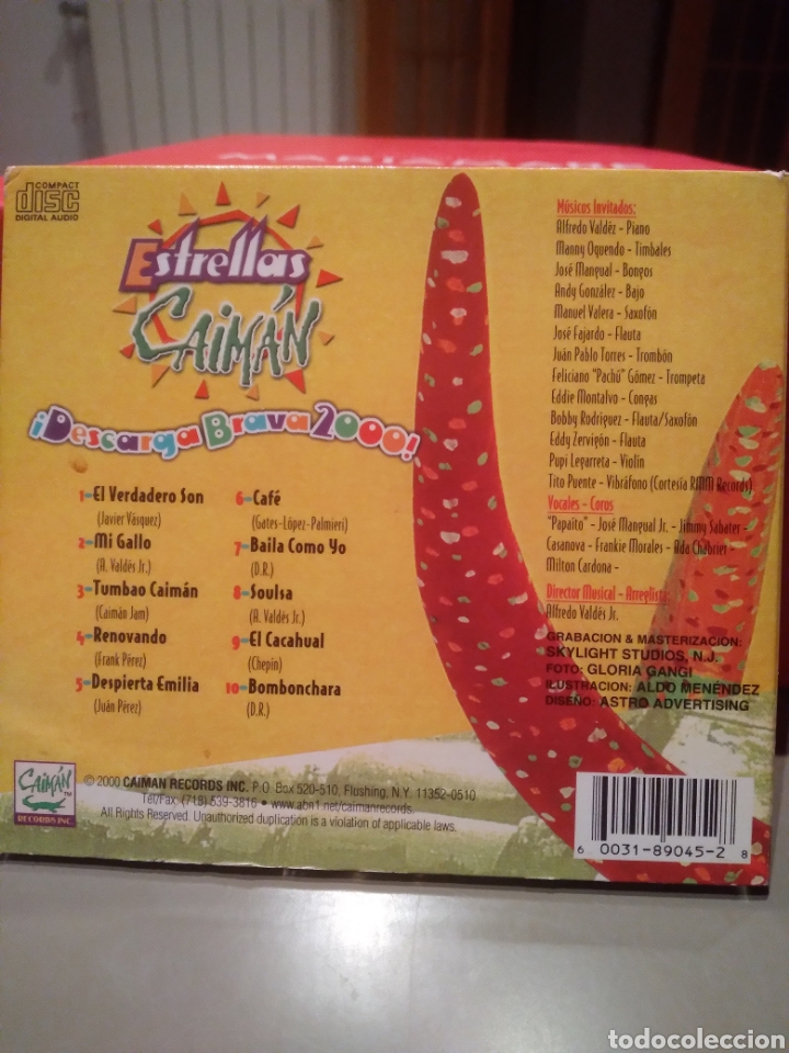 CDs de m&uacute;sica: ESTRELLAS CAIMAN - DESCARGA BRAVA 2000 - US.00 - Foto 3