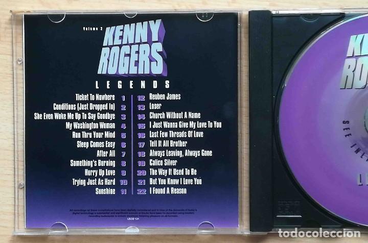 CDs de m&uacute;sica: CD: Kenny Rogers - Legends Volume 2. UK - Foto 2