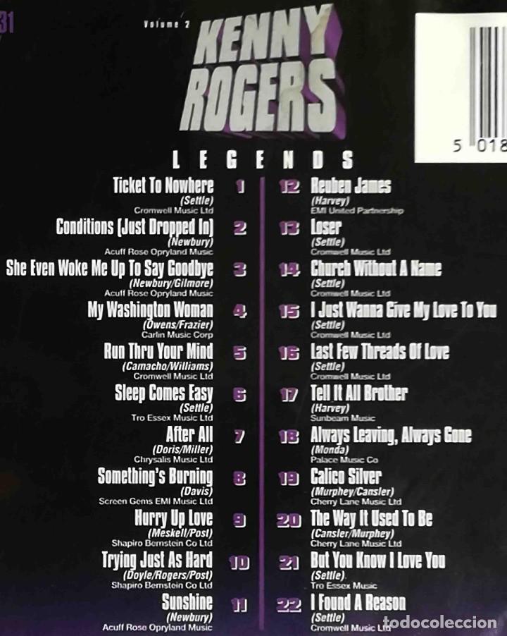 CDs de m&uacute;sica: CD: Kenny Rogers - Legends Volume 2. UK - Foto 5