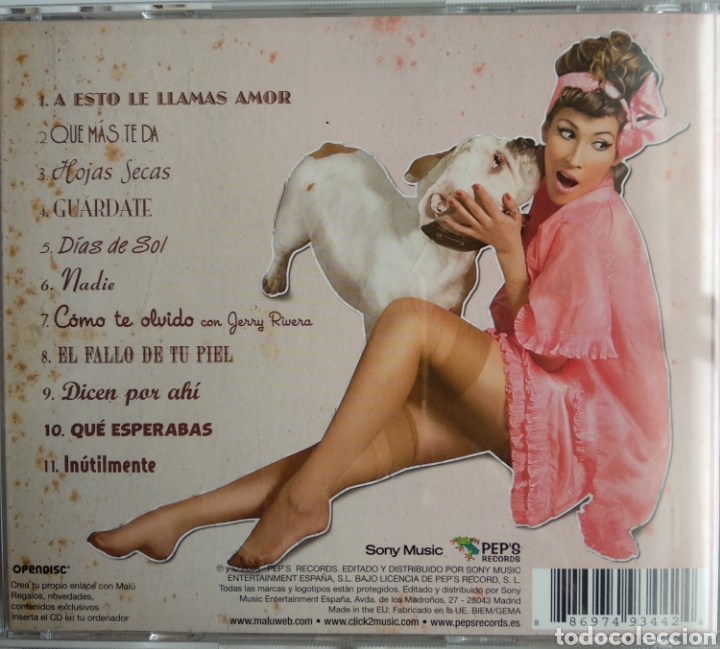 CDs de m&uacute;sica: *MALU, VIVE, SPAIN, PEPS, 2009 - Foto 2