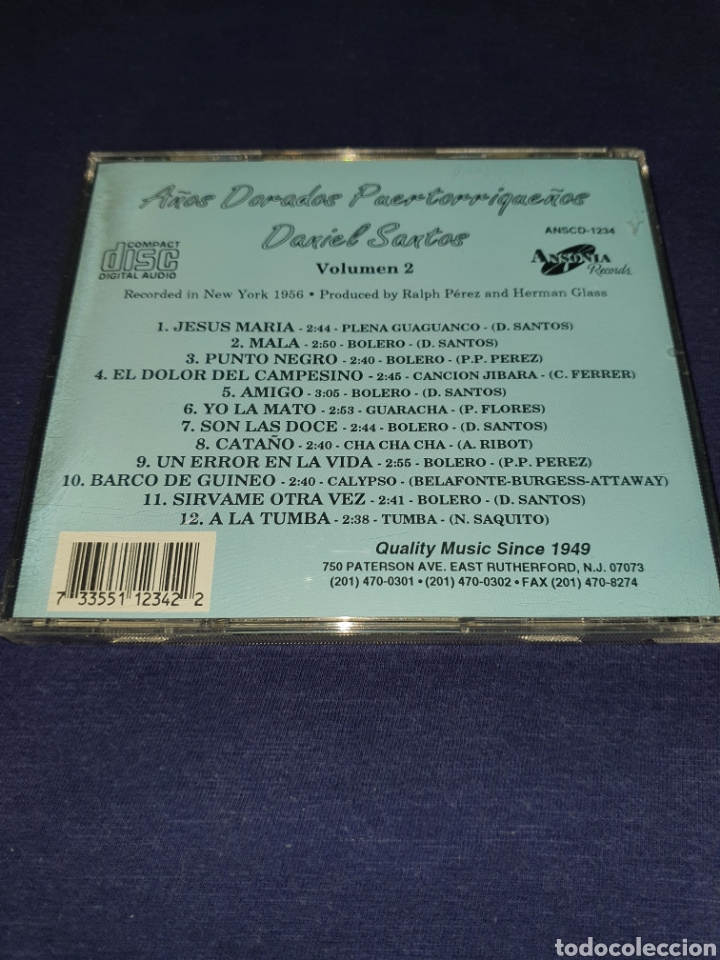 CDs de m&uacute;sica: Daniel Santos vol.2 Ansonia - Foto 2