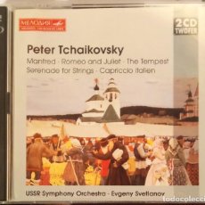 CDs de Música: PETER TCHAIKOVSKY - MANFRED . ROMEO AND JULIET . THE TEMPEST . SERENADE FOR STRINGS . CAPRICCIO ITAL