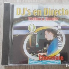 CDs de Música: CD DJ,S EN DIRECTO-JOSÉ CONCA-DISCOTECA CHOCOLATE-TECHNO & JUMPER-CONTRASEÑA RECORDS-AÑO 2000.
