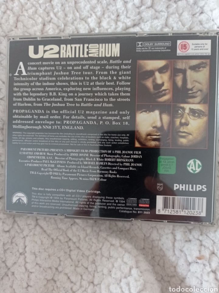CDs de m&uacute;sica: CD U2 Rttle And hum,1994 - Foto 2