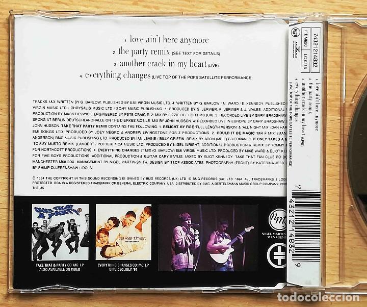 CDs de m&uacute;sica: CD: Take That - Love aint here anymore - UK - Foto 2
