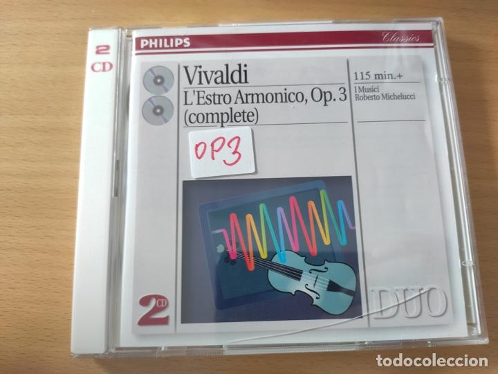 CDs de m&uacute;sica: VIVALDI CD Vivaldi LESTRO ARMONICO complete op.3 2CDs - Foto 1