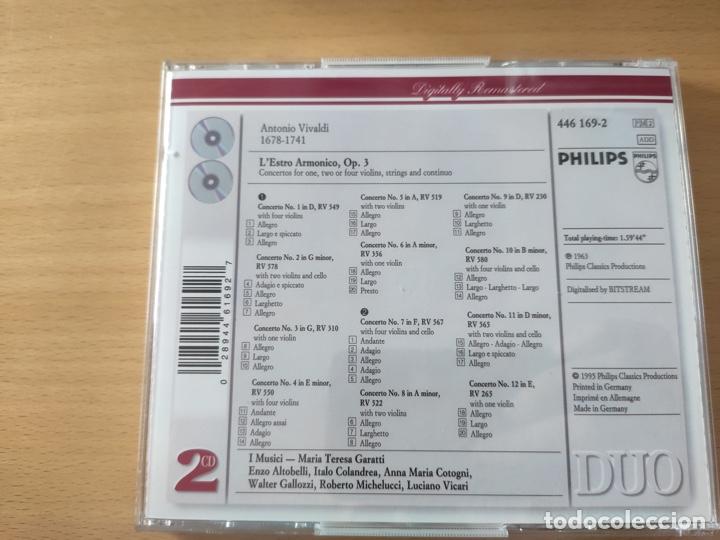 CDs de m&uacute;sica: VIVALDI CD Vivaldi LESTRO ARMONICO complete op.3 2CDs - Foto 2