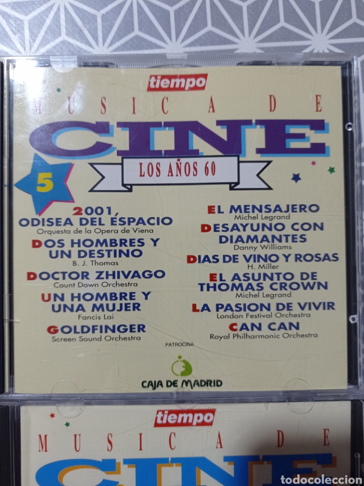 CDs de m&uacute;sica: M&uacute;sica de cine, 5 CD . - Foto 3