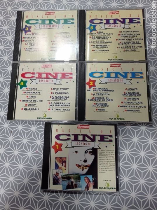 CDs de m&uacute;sica: M&uacute;sica de cine, 5 CD . - Foto 1