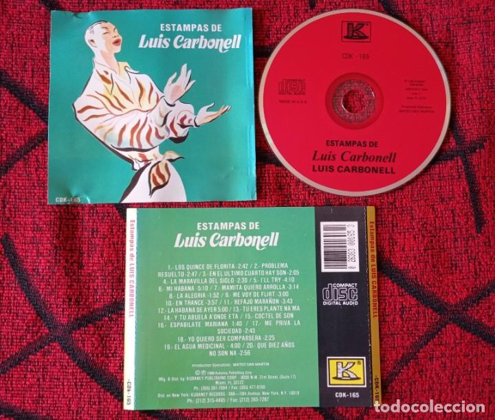 CDs de m&uacute;sica: LUIS CARBONELL ** Estampas De... ** CD ORIGINAL 1988 USA - Foto 1