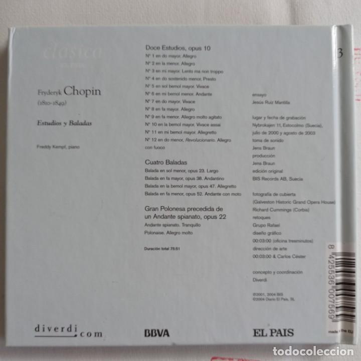 CDs de m&uacute;sica: Libro-CD CHOPIN Estudios y Baladas. Freddy Kempf - Foto 4