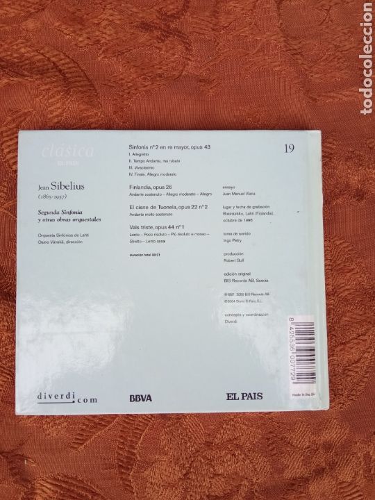 CDs de m&uacute;sica: SIBELIUS - Foto 2