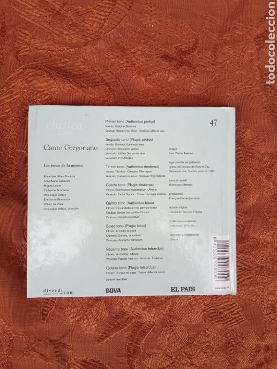 CDs de m&uacute;sica: CANTO GREGORIANO - Foto 2