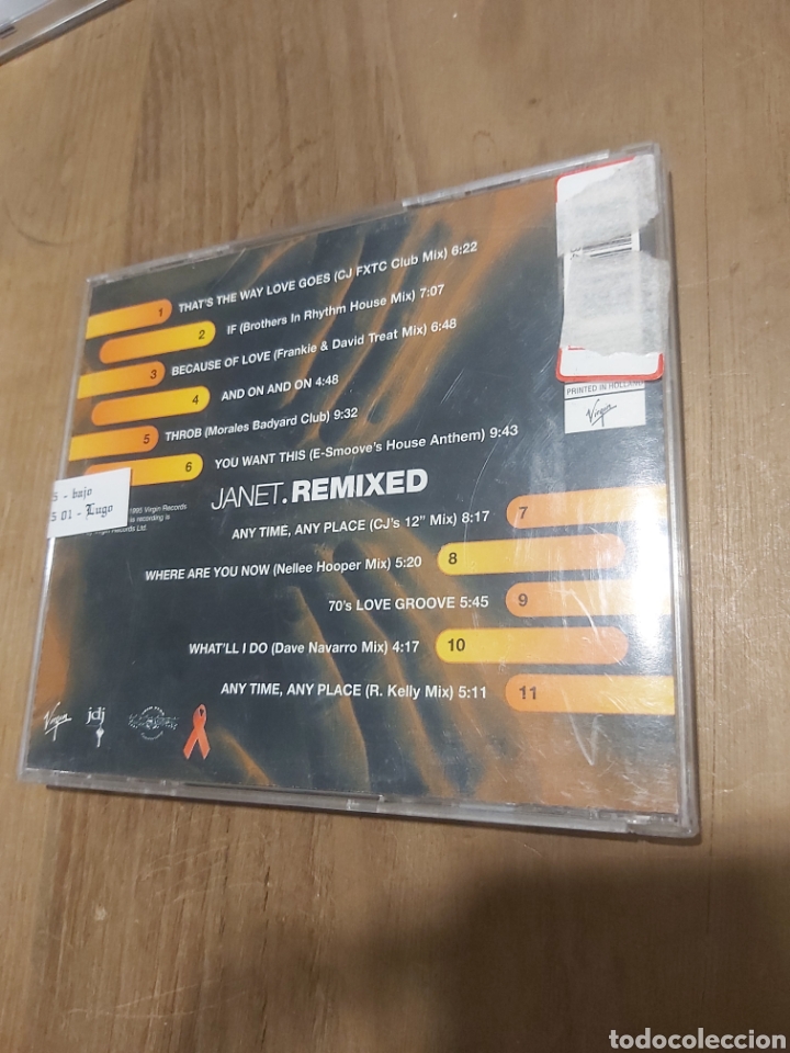 CDs de m&uacute;sica: CD JANET REMIXED Discos COLISEVM - Foto 2
