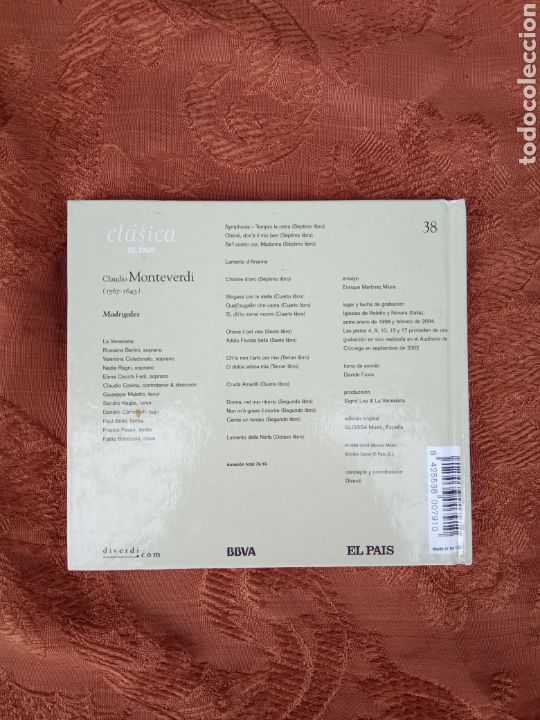 CDs de m&uacute;sica: MONTEVERDI - Foto 2