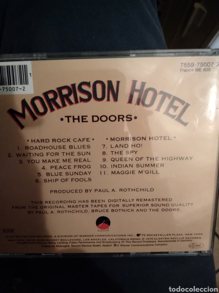 CDs de m&uacute;sica: THE DOORS - THE MORRISON HOTEL - EU.91 - Foto 2