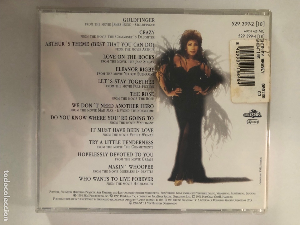 CDs de m&uacute;sica: Cd shirley bassey showtime - Foto 2